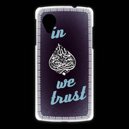 Coque LG Nexus 5 In Islam We trust Bleu ZG