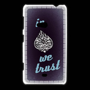 Coque Nokia Lumia 625 In Islam We trust Bleu ZG