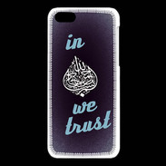 Coque iPhone 5C In Islam We trust Bleu ZG