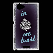 Coque Sony Xperia L In Islam We trust Bleu ZG