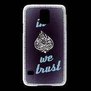Coque Samsung Galaxy S5 In Islam We trust Bleu ZG