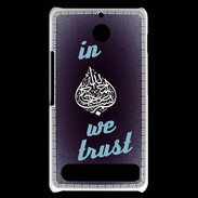 Coque Sony Xperia E1 In Islam We trust Bleu ZG