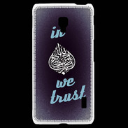Coque LG F6 In Islam We trust Bleu ZG