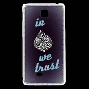Coque LG F5 In Islam We trust Bleu ZG