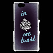 Coque Sony Xperia Z1 Compact In Islam We trust Bleu ZG