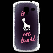 Coque Samsung Galaxy Ace 2 In Girafe We trust Rouge ZG