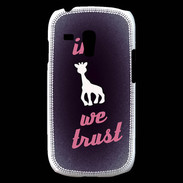 Coque Samsung Galaxy S3 Mini In Girafe We trust Rouge ZG