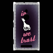Coque Nokia Lumia 925 In Girafe We trust Rouge ZG