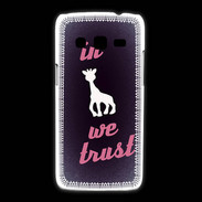 Coque Samsung Galaxy Express2 In Girafe We trust Rouge ZG