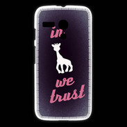 Coque Motorola G In Girafe We trust Rouge ZG