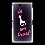 Coque Sony Xpéria Z Ultra In Girafe We trust Rouge ZG