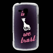 Coque Samsung Galaxy Trend In Girafe We trust Rouge ZG
