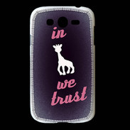 Coque Samsung Galaxy Grand In Girafe We trust Rouge ZG