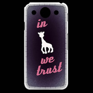 Coque LG G Pro In Girafe We trust Rouge ZG