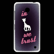 Coque Nokia Lumia 630 In Girafe We trust Rouge ZG