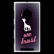 Coque Nokia Lumia 830 In Girafe We trust Rouge ZG