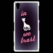 Coque Sony Xperia Z2 In Girafe We trust Rouge ZG
