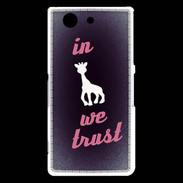 Coque Sony Xperia Z3 Compact In Girafe We trust Rouge ZG