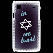 Coque Samsung Galaxy S In Judaïsme We trust Bleu ZG 