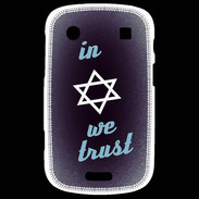 Coque Blackberry Bold 9900 In Judaïsme We trust Bleu ZG 