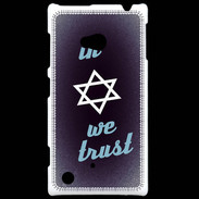 Coque Nokia Lumia 720 In Judaïsme We trust Bleu ZG 