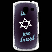 Coque Samsung Galaxy Ace 2 In Judaïsme We trust Bleu ZG 