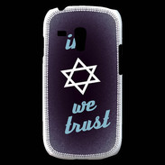Coque Samsung Galaxy S3 Mini In Judaïsme We trust Bleu ZG 