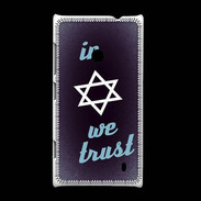 Coque Nokia Lumia 520 In Judaïsme We trust Bleu ZG 