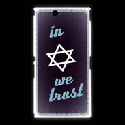 Coque Sony Xpéria Z Ultra In Judaïsme We trust Bleu ZG 