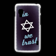 Coque LG L5 2 In Judaïsme We trust Bleu ZG 