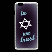 Coque iPhone 6Plus / 6Splus In Judaïsme We trust Bleu ZG 