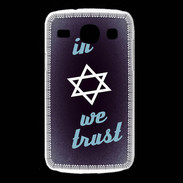 Coque Samsung Galaxy Core In Judaïsme We trust Bleu ZG 