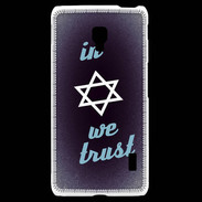 Coque LG F6 In Judaïsme We trust Bleu ZG 