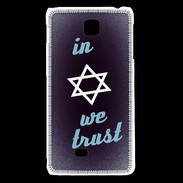 Coque LG F5 In Judaïsme We trust Bleu ZG 