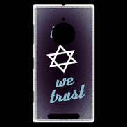 Coque Nokia Lumia 830 In Judaïsme We trust Bleu ZG 