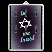 Porte clés In Judaïsme We trust Bleu ZG 