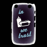 Coque Blackberry Curve 9320 In Junk We trust Bleu ZG
