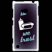 Coque Nokia Lumia 720 In Junk We trust Bleu ZG