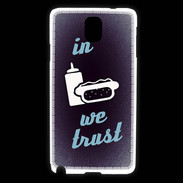 Coque Samsung Galaxy Note 3 In Junk We trust Bleu ZG