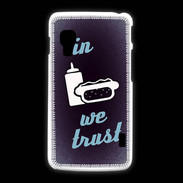 Coque LG L5 2 In Junk We trust Bleu ZG