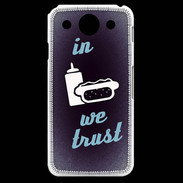 Coque LG G Pro In Junk We trust Bleu ZG