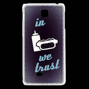 Coque LG F5 In Junk We trust Bleu ZG