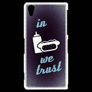 Coque Sony Xperia Z2 In Junk We trust Bleu ZG