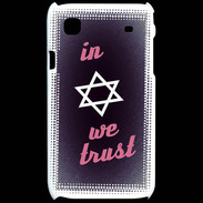 Coque Samsung Galaxy S In Judaïsme We trust Rouge ZG 