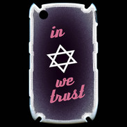 Coque Blackberry 8520 In Judaïsme We trust Rouge ZG 