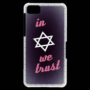 Coque Blackberry Z10 In Judaïsme We trust Rouge ZG 