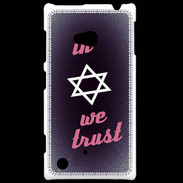 Coque Nokia Lumia 720 In Judaïsme We trust Rouge ZG 