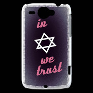 Coque HTC Wildfire G8 In Judaïsme We trust Rouge ZG 