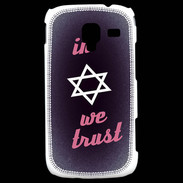 Coque Samsung Galaxy Ace 2 In Judaïsme We trust Rouge ZG 