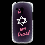 Coque Samsung Galaxy S3 Mini In Judaïsme We trust Rouge ZG 